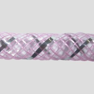 Nylon Mesh Tubing - Hollow - 4mm - Lt Pink - Price per meter