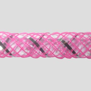 Nylon Mesh Tubing - Hollow - 4mm - Pink - Price per meter