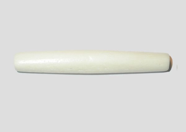 Bone Pipe Bead - 100mm - White