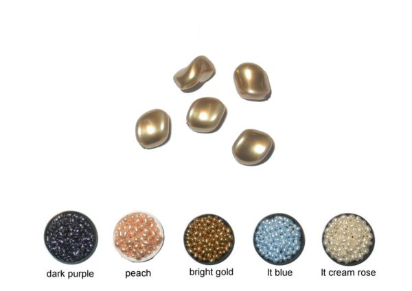 Pearl - Twist - 9 x 8mm - Assorted Colours