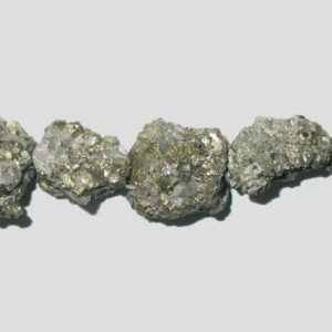 Pyrite - Rough Nugget - 15mm - 19cm Strand