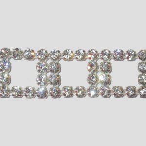 Rectangle Trim - 68 x 20mm - Crystal