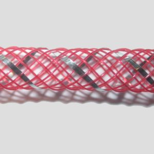 Nylon Mesh Tubing - Hollow - 4mm - Red - Price per meter