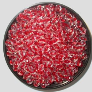 Faceted - 6mm - Red Colourlined - Price per piece