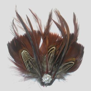 Feather Pad / Crystal - Brown - 110 x 100mm