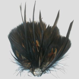 Feather Pad / Crystal - Dark Brown - 110 x 100mm