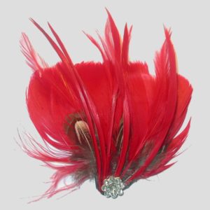 Feather Pad / Crystal - Red - 110 x 100mm