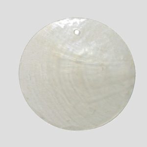 35 - 40mm Wafer Shell Pendant - White