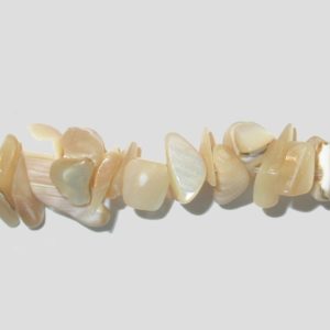 Mother Of Pearl Chips - Brown - 36" Strand