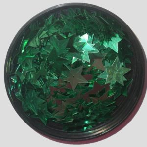 Star 17mm - Green Metallic - Price per gram