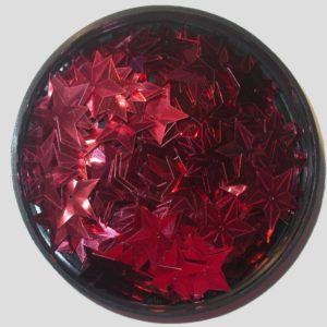 Star 17mm - Red Metallic - Price per gram