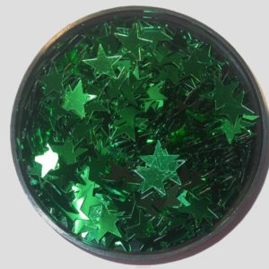 Star 12mm - Green Metallic - Price per gram