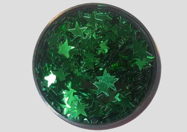 Star 12mm - Green Metallic - Price per gram
