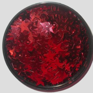 Star 12mm - Red Metallic - Price per gram
