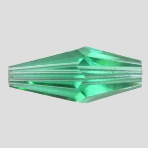 Stretch Bicone - 15 x 6mm - Light Emerald