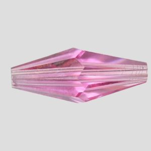 Stretch Bicone - 15 x 6mm - Rose