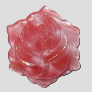 Strawberry Quartz - 35mm Flower Pendant