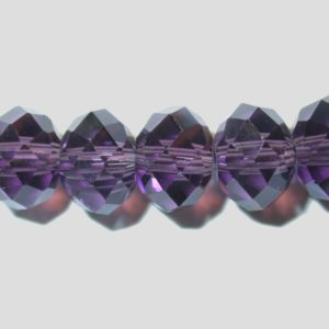 Rondelle - Faceted - 8 x 6mm - Tanzanite - 40cm Strand