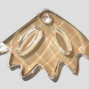 Zinnia Pendant - 30 x 45mm - Golden Shadow