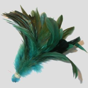 Variegated Feather Bunch - 150mm - Light Blue