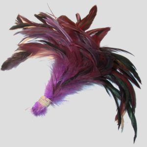 Variegated Feather Bunch - 150mm - Purple