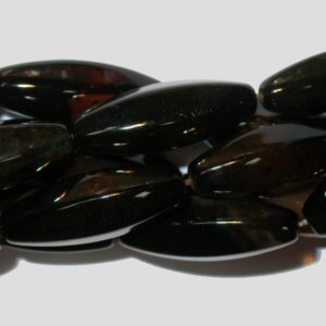 Agate - 30mm Faceted Oval - 39cm Strand
