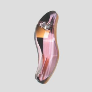 Wave Pendant - 19mm - Antique Pink