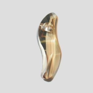 Wave Pendant - 19mm - Golden Shadow