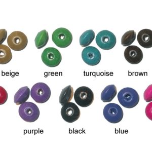 10 x 5mm Wood Spacer - Assorted Colours