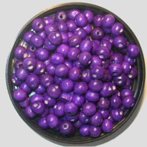 Wood - 8mm - Round - Purple Velvet