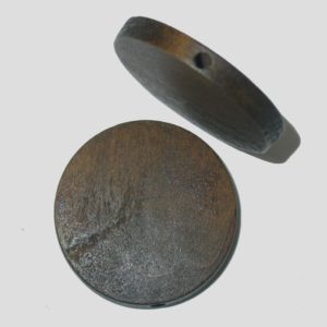30mm Flat Coin Shape - Brown