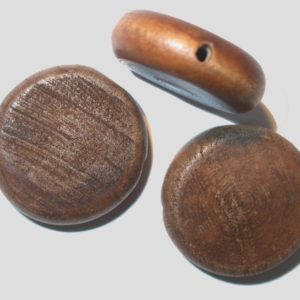 30mm Coin Shape - Brown