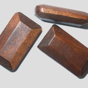 40 x 23mm Rectangle Shape - Brown