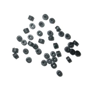 3 x 2mm Spacer - Black - Price per gram