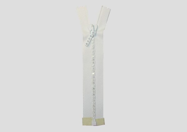 Zipper - 15cm - Open Ended - Standard Tag - White