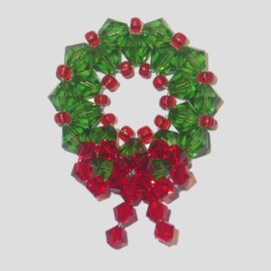 Crystal XMAS Wreath - Fern Green