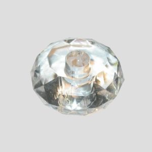 38 x 20mm - Faceted Rondelle - Clear