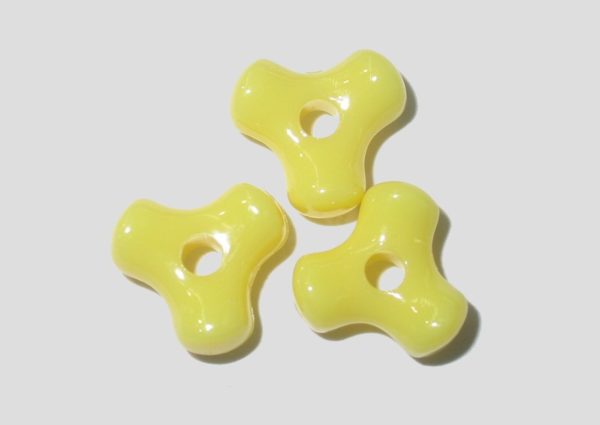 Tri Bead - 10mm - Yellow