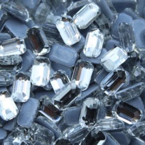 Baguette - 5 x 3mm - Crystal F - Heat Fix