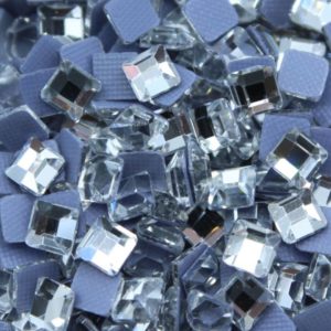 Square - 4mm - Crystal F - Heat Fix