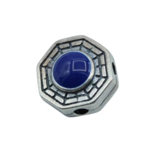 Sterling Silver - Octagon Guru Bead - 12mm