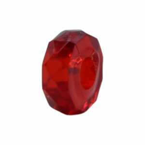 Rondelle Faceted Spacer – 10mm – Red
