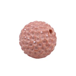 Mosaic Pave Bead - Round - 16mm - Apricot