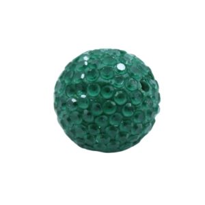 Mosaic Pave Bead - Round - 16mm - Green