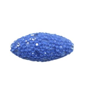 Mosaic Pave Bead - Oval - 32 x 15mm - Blue