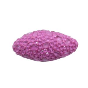Mosaic Pave Bead - Oval - 32 x 15mm - Fuchsia