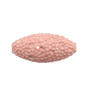 Mosaic Pave Bead - Oval - 32 x 15mm - Apricot