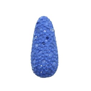 Mosaic Pave Bead - Tear Drop - 35 x 15mm - Blue