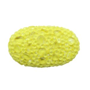 Mosaic Pave Bead - Flat Oval - 34 x 20mm - Yellow
