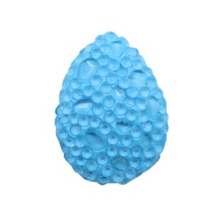 Mosaic Pave Bead - Flat Tear Drop - 24 x 17mm - Light Blue